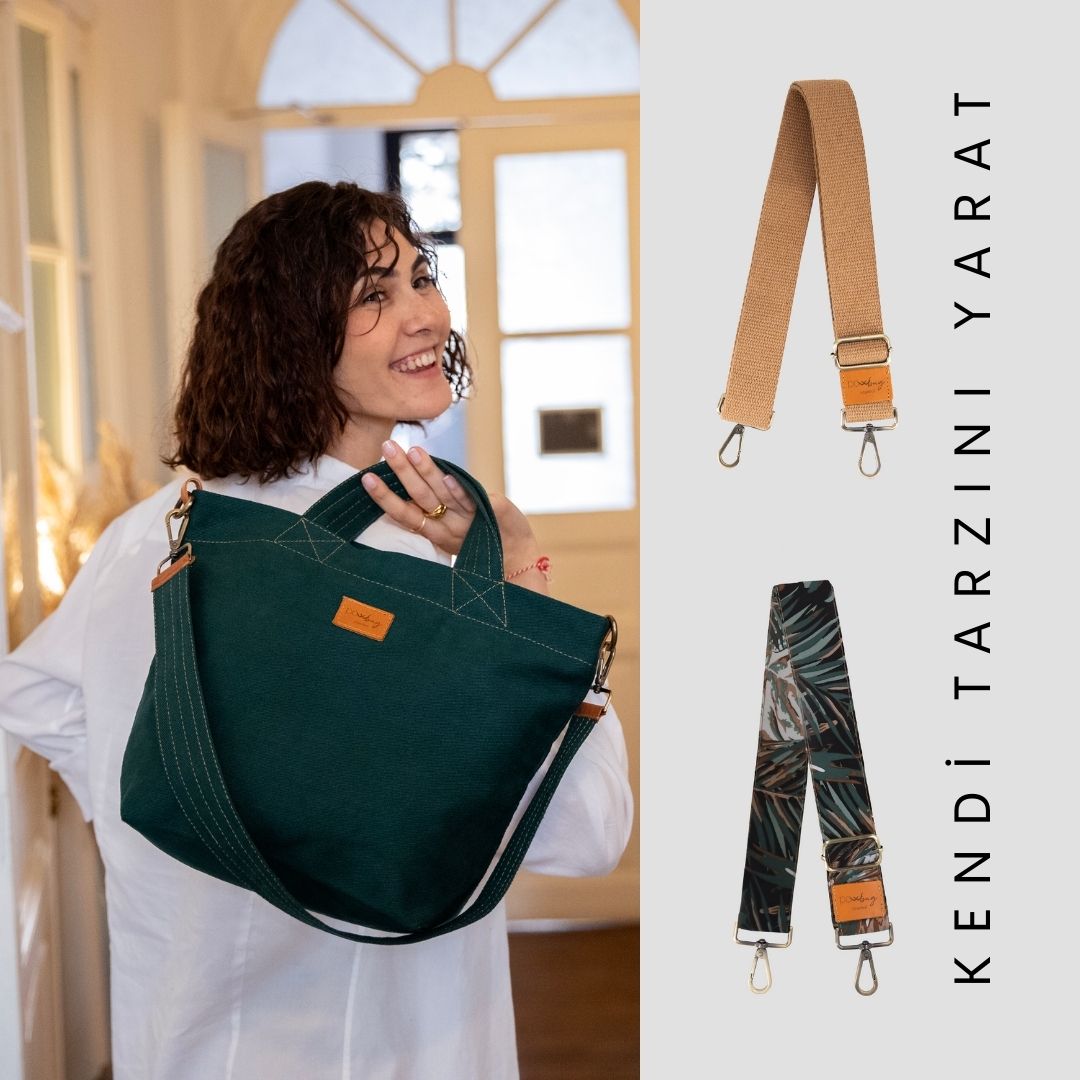 ÇANTA STRAP  Yüksek Kalite: Nikel içermeyen dayanıklı tokalar ve premium kumaşlar