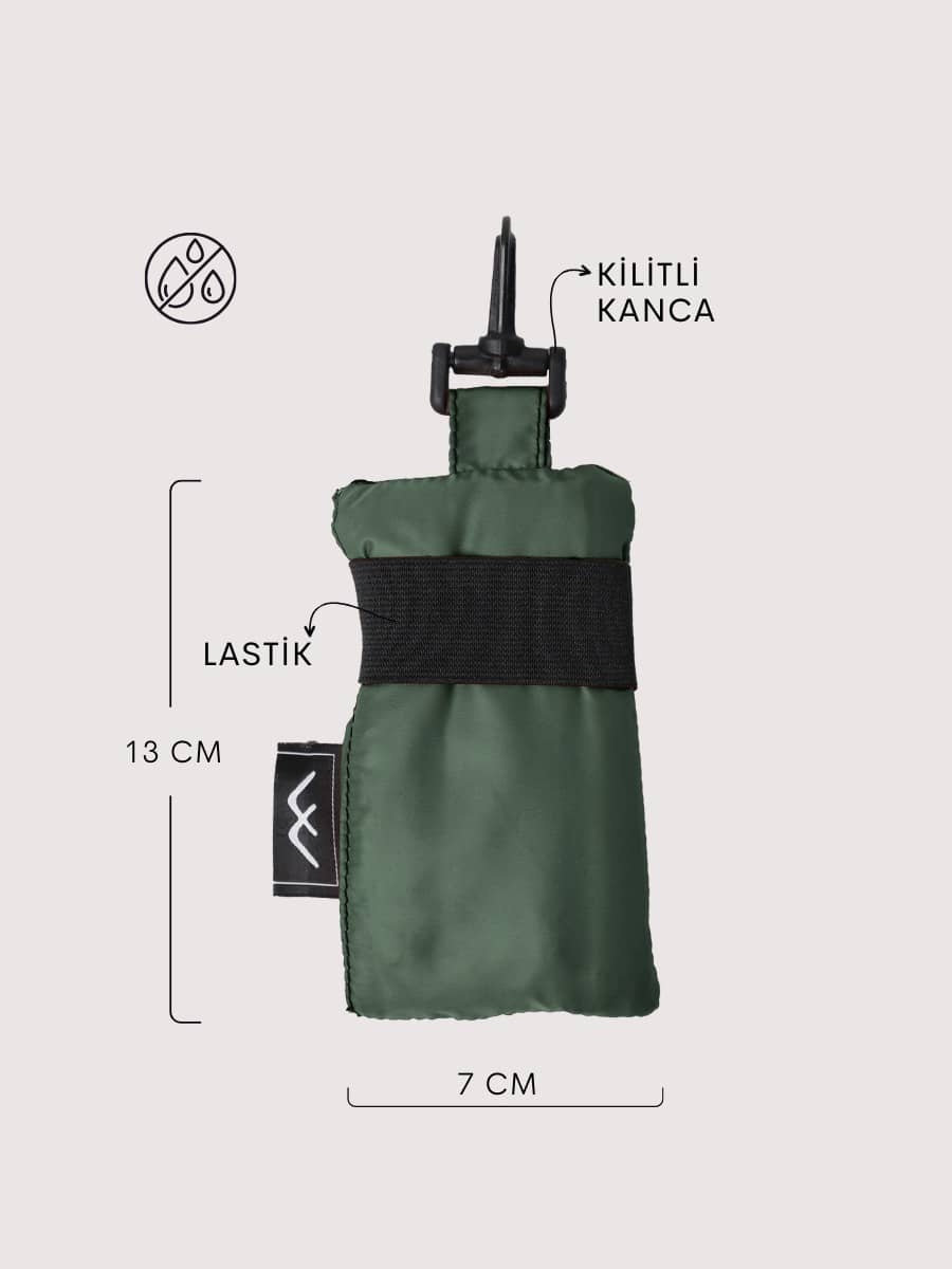 Katlanabilir su geçirmez alışveriş çantası Foldie – hafif, dayanıklı, çevre dostu paraşüt kumaştan, kompakt tasarım, günlük kullanım ve seyahat için ideal.


