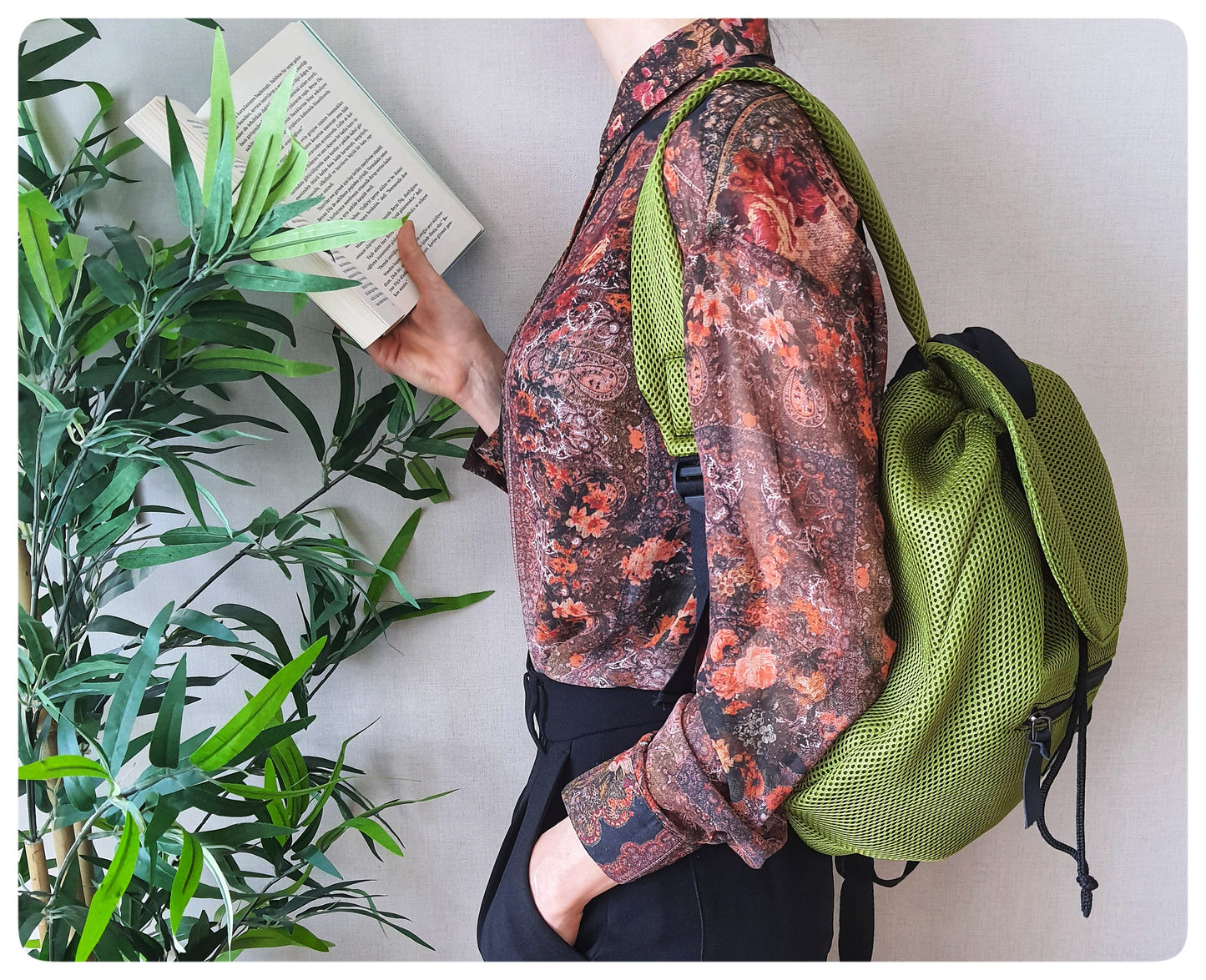 NOMI – Aktif yaşam için ergonomik büzgü kapamalı suya dayanıklı çanta