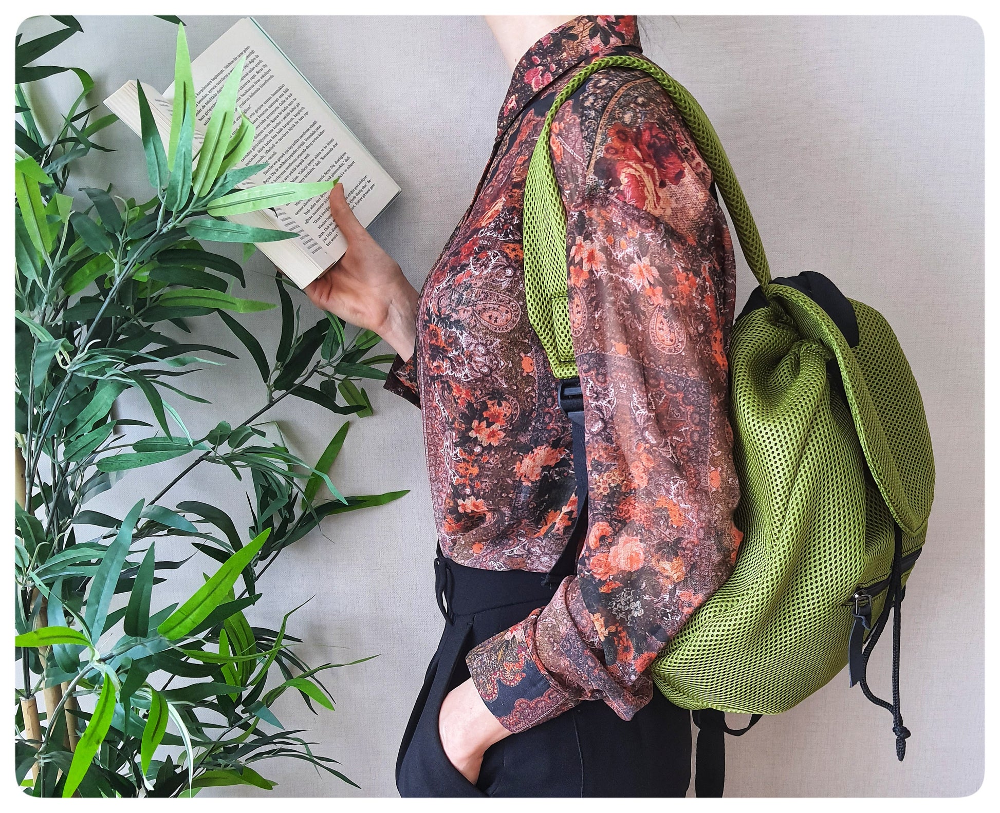NOMI – Aktif yaşam için ergonomik büzgü kapamalı suya dayanıklı çanta