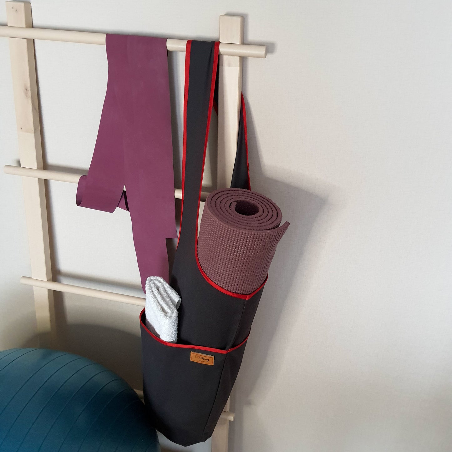 Yugon – Spor ve seyahat için yuvarlak cepli pratik yoga çantası